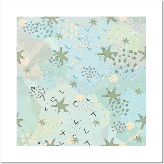 Star Pattern Wall Art by Kristina Stellar Scandinavian Land